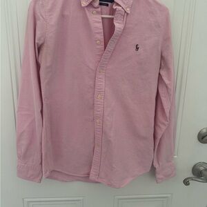 Women’s Polo Ralph Lauren 100% Cotton Slim Fit Button Up Long Sleeve Size S
